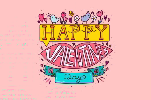 Happy Valentines Day vector