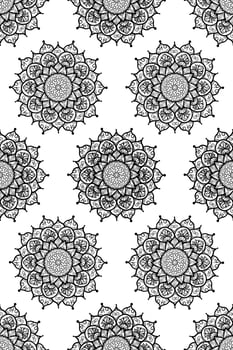 Mandala Seamless Pattern vector