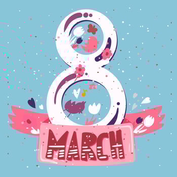 Happy Womens Day vector