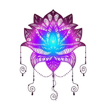 Flower Lotus Tattoo vector