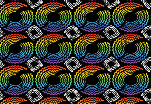 Rainbow gradient geometric new pattern background vector