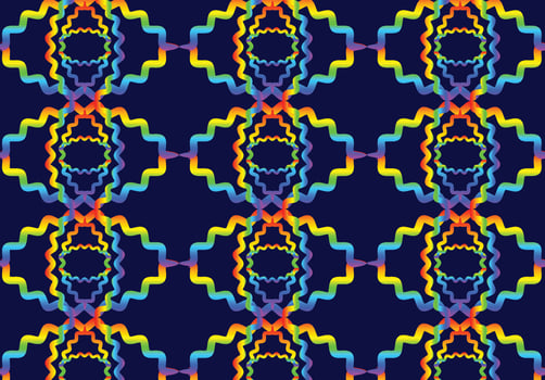 Rainbow gradient geometric new pattern background vector