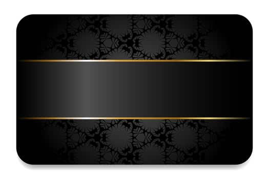 Premium business card gray and black with gold elements.Premium card with vintage pattern. Business card. Modern creative template. Sale banner. vector