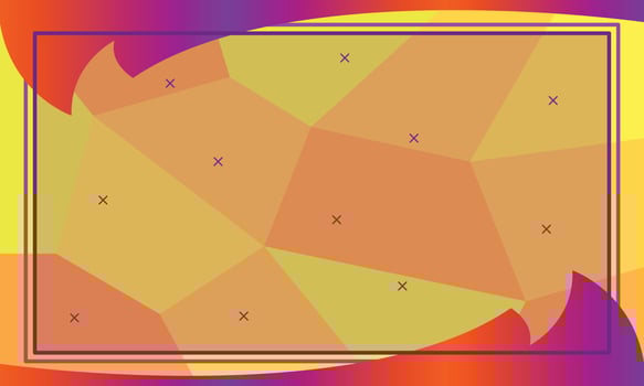 Geometrical background template frame copy space for banner, poster, or presentation page vector
