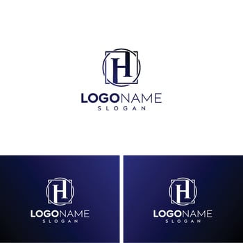 Abstract letter H logo-H logo vector