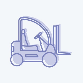 Icon Lifter Truck. suitable for education symbol. two tone style. simple design editable. design template vector. simple illustration vector