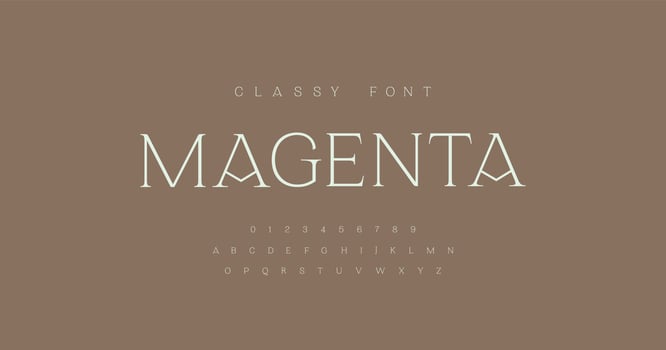 Elegant and luxury alphabet letters font and number. serif Classic elegant Lettering Minimal Fashion Designs. Typography fonts regular uppercase . vector illustration