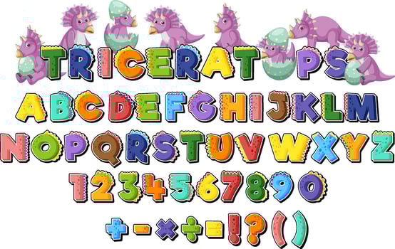 English alphabets of a-z letters and number 0-9 vector