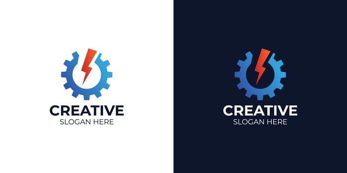 engineer logo set in modern style vector
