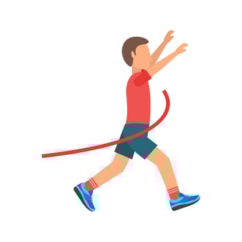 Finish Flat Multicolor Icon vector