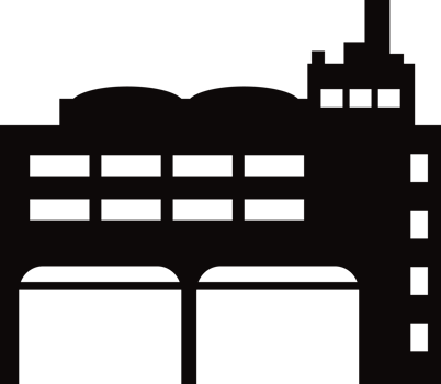 Silhouette single house construction building png