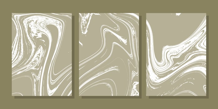 nice abstract liquid marble poster set  for wall decoration vector