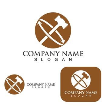 justice law Logo Template vector