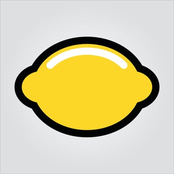Isolated Lemon Fruit Premium EPS 10 Elegant Vector Template