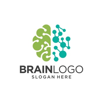 Brain Logo Design Vector Template