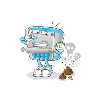canned fish cartoon mascot. cartoon vector illustration