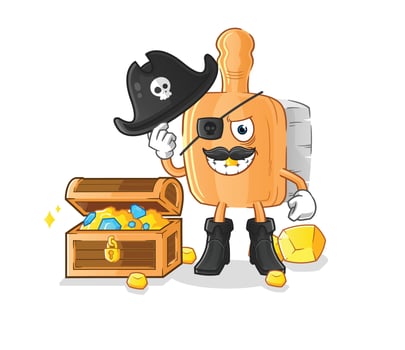 wooden brush cartoon mascot. cartoon vector illustration