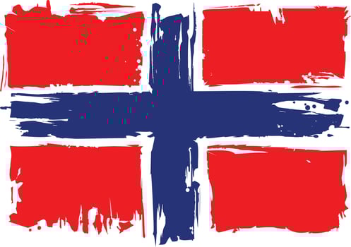 Flag Of Norway. Design element vector