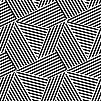 Black Stripes Geometric Seamless Pattern vector
