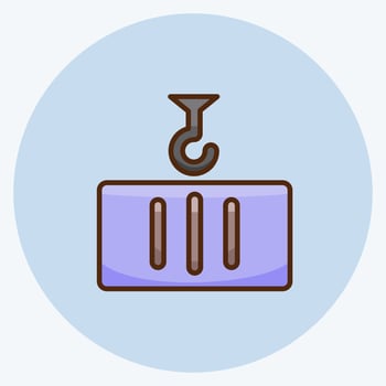 Icon Container. suitable for education symbol. flat style. simple design editable. design template vector. simple illustration vector
