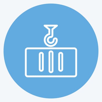 Icon Container. suitable for education symbol. blue eyes style. simple design editable. design template vector. simple illustration vector