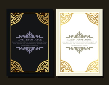 Elegant decorative frame design background vector
