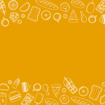 Food and drink pattern background vector