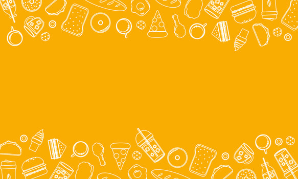 Food and drink pattern background vector