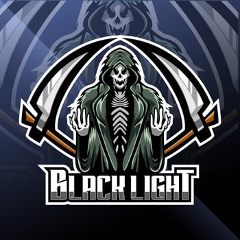 Skull reaper logo mascot design vector