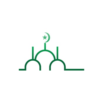 Mosque logo icon design template illustration vector