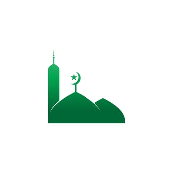 Mosque logo icon design template illustration vector