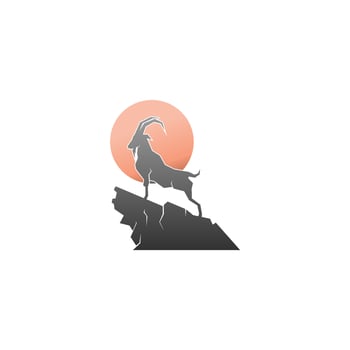 Goat logo icon illustration template vector