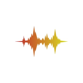 Sound wave icon logo design illustration vector