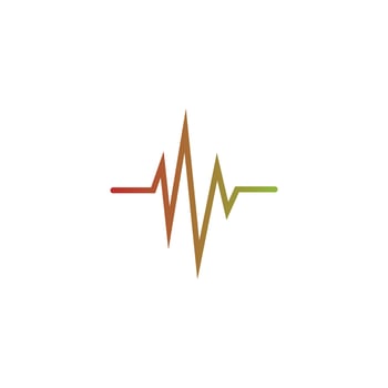 Sound wave icon logo design illustration vector