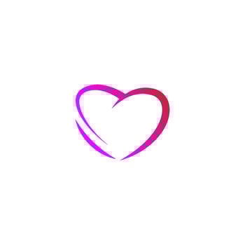 Love icon logo illustration design template vector