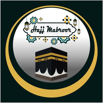 Haji mabroor islamic vector
