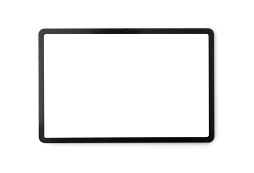 Tablet computer mockup, cutout png