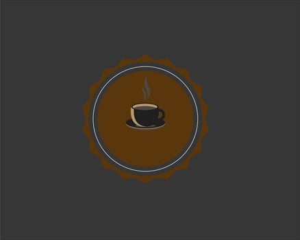simple coffee cup logo vector icon