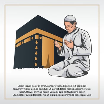 Muslim Hajj vector