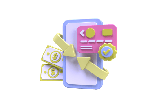 cash back or money refund concept illustration Landing page template for background png