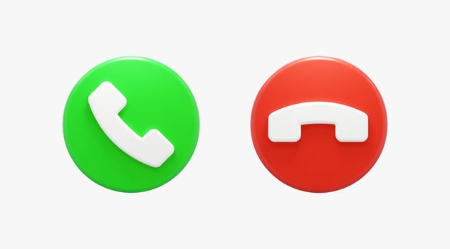 3d Realistic Phone Call vector Illustration