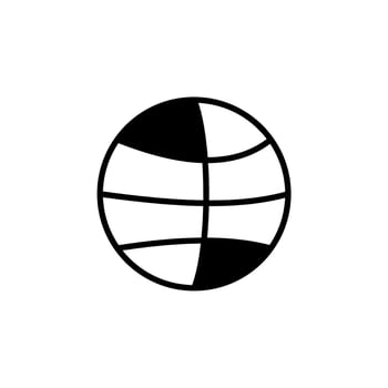 Basketball, game Solid Line Icon Vector Illustration Logo Template. Suitable For Many Purposes.