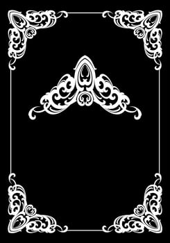 Vectorized Art Nouveau frame Design. vector
