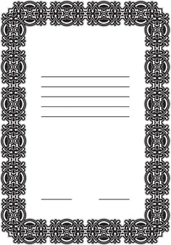 Vector decorative frame. This is a vector image - you can simply edit colors.