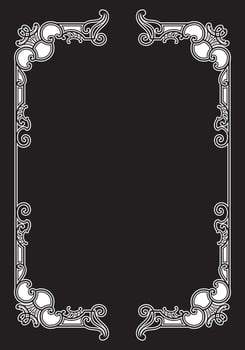 Vectorized Art Nouveau frame Design. vector