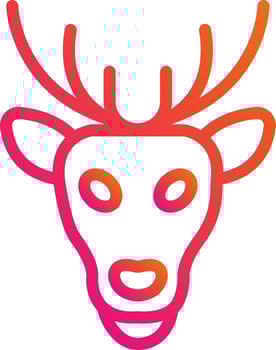 Deer Vector Icon Design Illustration