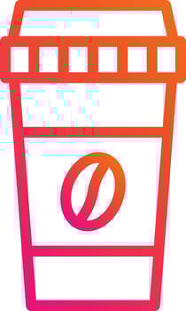 Coffee Cup Vector Icon Design Illustration