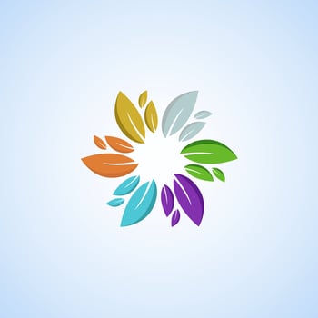 colorful leaves with beautiful circular shapes and can be used for various design needs vector