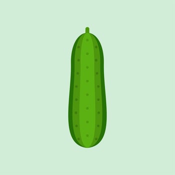 cucumber flat design vector illustration