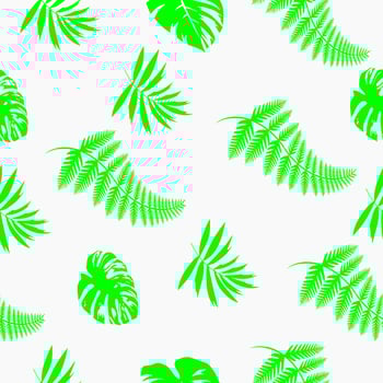 tropical climate leaf seamless pattern vector